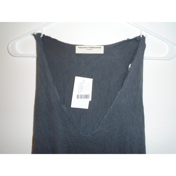 UO Project Social T Gray Muscle Tank Top - Picture 3 of 4
